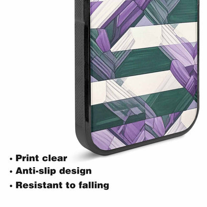 iPhone 15 Plus Case — Genderqueer Flag Color Theme Small Rainbow, Custom Print Case Cover