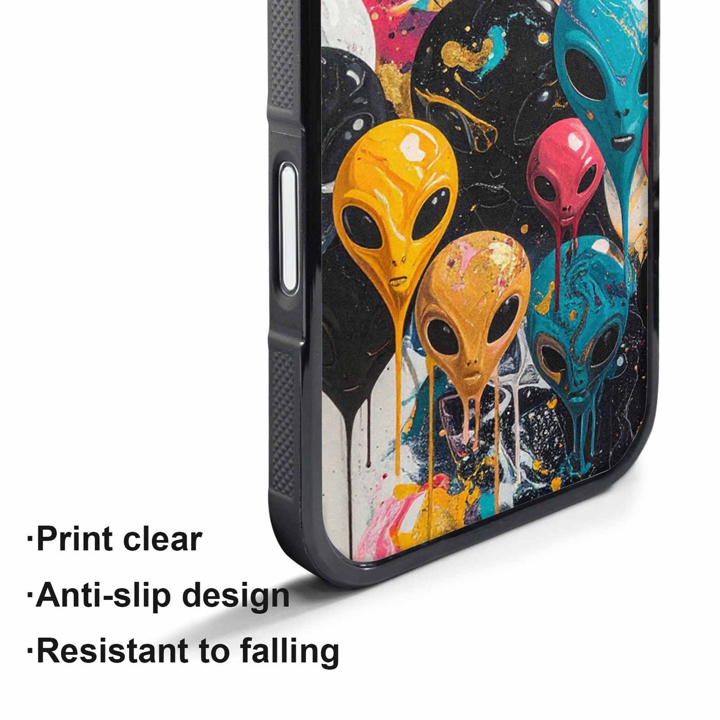 iPhone 17 Air Case — Aliens Marblealiens Pattern Jx7 Alien Scifi, Custom Art Phone Cover