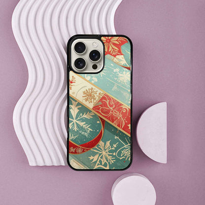 iPhone 16 Pro Max Case — Christmas Wrapping Paper Pattern Art Wallpaper, Original Design Phone Case