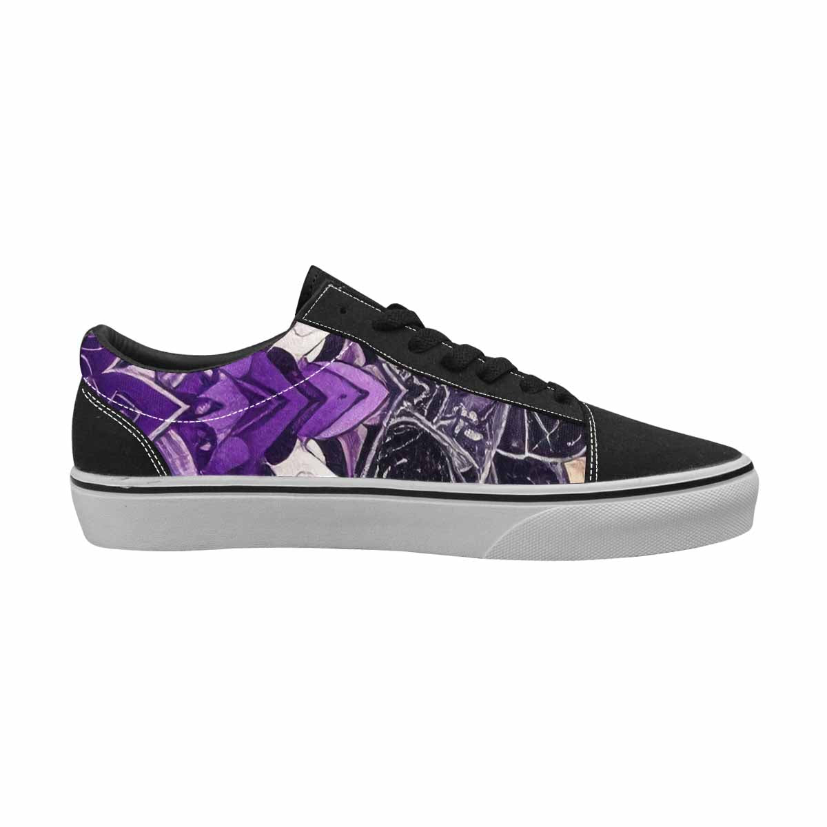 MEN'S Mandala Canvas Lace-Up Neon Fantasy Custom Sneakers