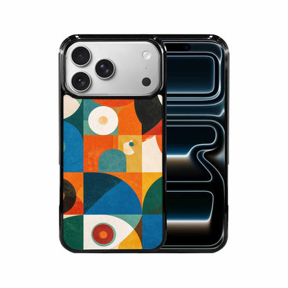 iPhone 17 Pro Max Case — Memphis Art Pattern Retro Vintage, Custom Print Case Cover