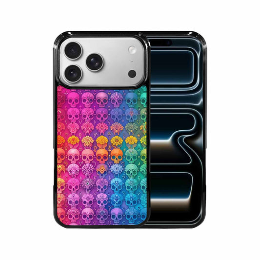 iPhone 17 Pro Max Case — Ornate Candy Color Skull Gothic Skulls, Personalized Phone Case