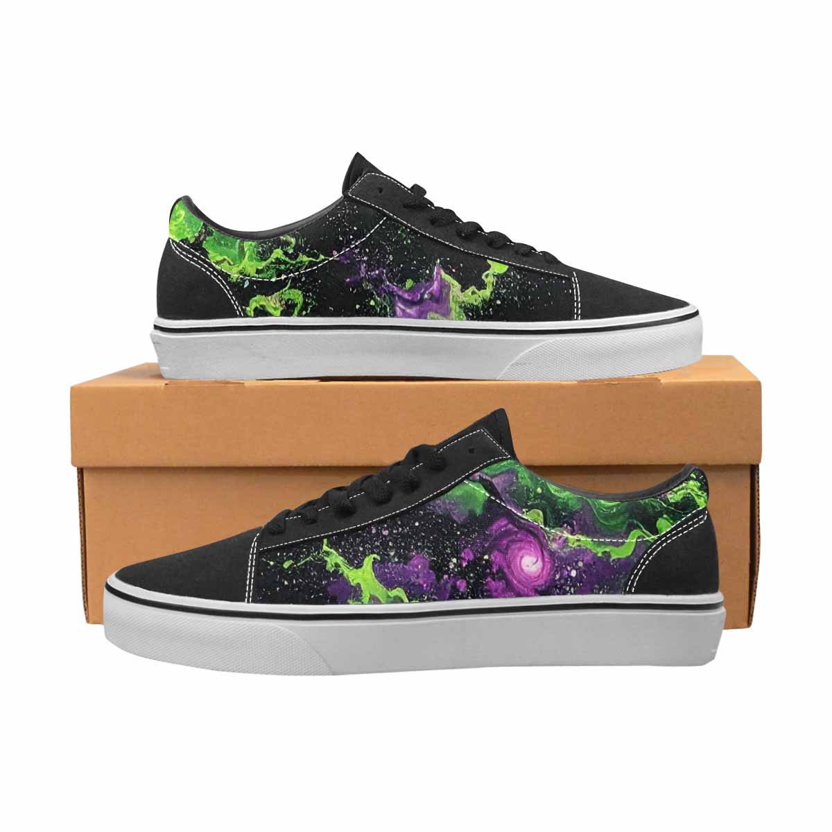 WOMEN'S Galaxy Nebula Lace-Up Canvas Dreamcore Custom Shoes