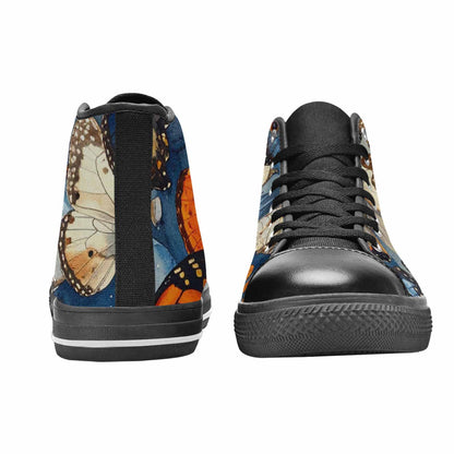 MEN'S Butterfly Wing High Top Canvas Vivid Sneakers