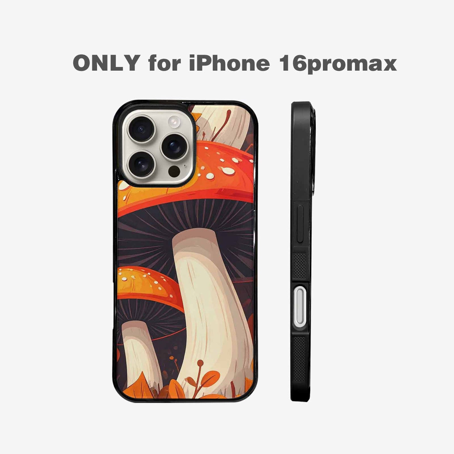 iPhone 16 Pro Max Case — Bold Autumn Mushroom Bold Autumn Mushroom, Custom Made Phone Cover