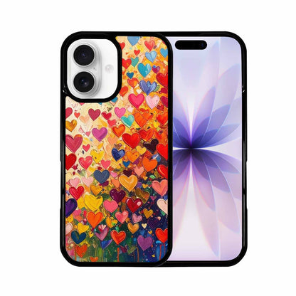 iPhone 17 Case — Full Color Vibrant Heart Original Art, Custom Printed Phone Case