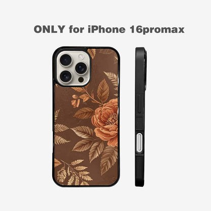iPhone 16 Pro Max Case — Vintage Botanical Art Pattern, Custom Printed Phone Case