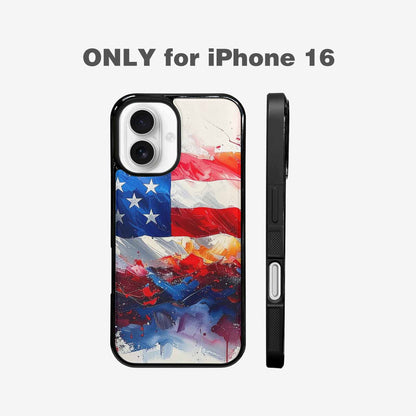 iPhone 16 Case — Usa Flag Stars And Stripes Art, Custom Art Phone Cover