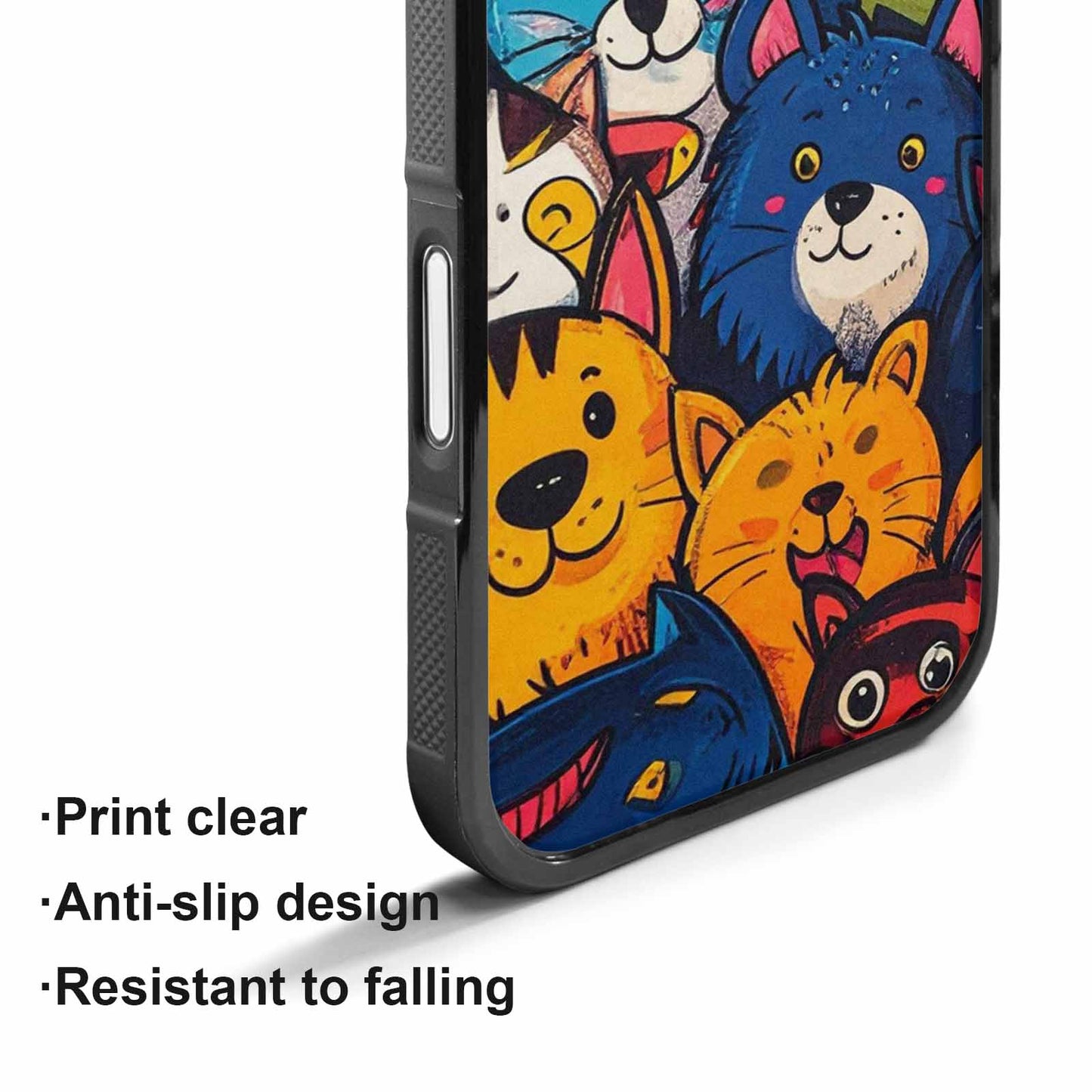 iPhone 17 Case — Seamless Tileable Pattern Of Cartoon Cute, Custom Designed Case Cover