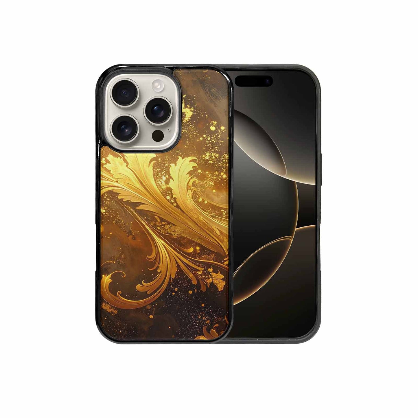 iPhone 16 Pro Case — Klimt Gold Leaf Artwork Pattern, Custom Phone Case