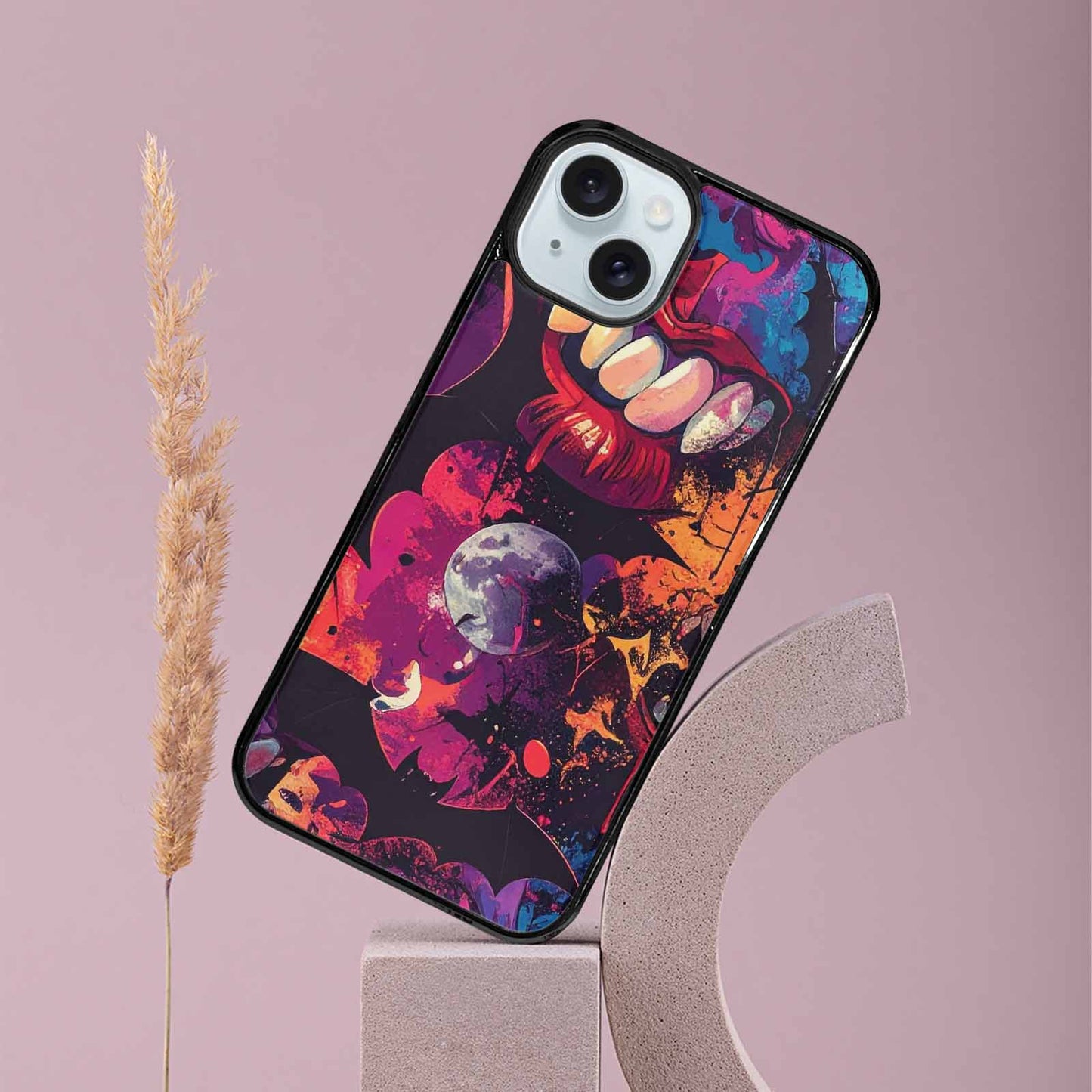 iPhone 15 Plus Case — Vampire Fangs Bats Vampire Fangs And, Custom Printed Phone Case