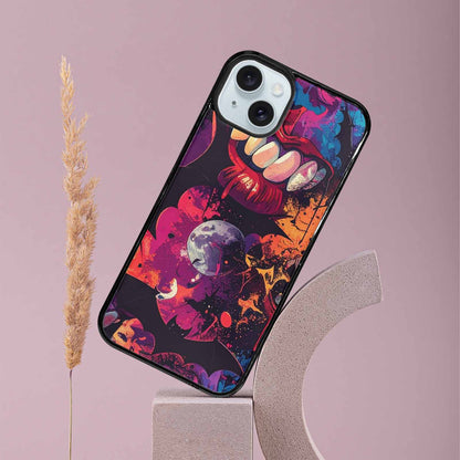 iPhone 15 Plus Case — Vampire Fangs Bats Vampire Fangs And, Custom Printed Phone Case
