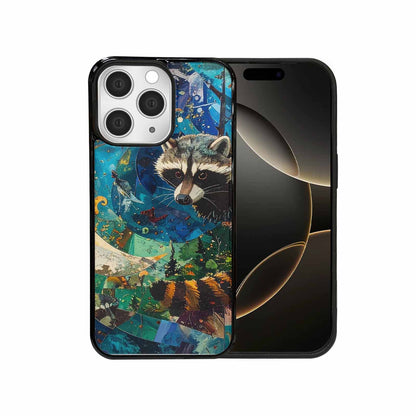 iPhone 15 Pro Max Case — Raccoon Bandit Raccoon Bandit Pattern Hundreds, Custom Made Phone Cover