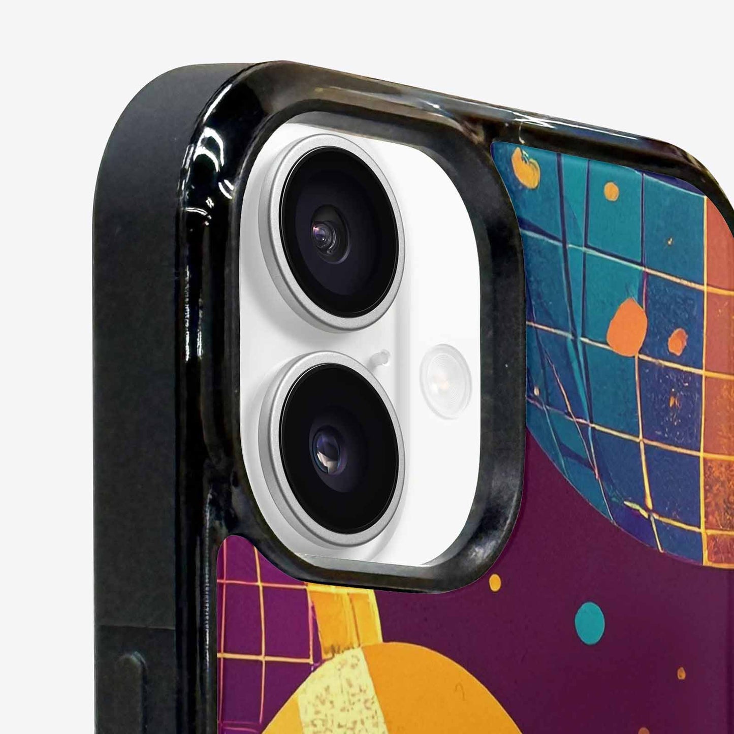 iPhone 16 Plus Case — 1970s Disco Art Pattern, Custom Print Case Cover
