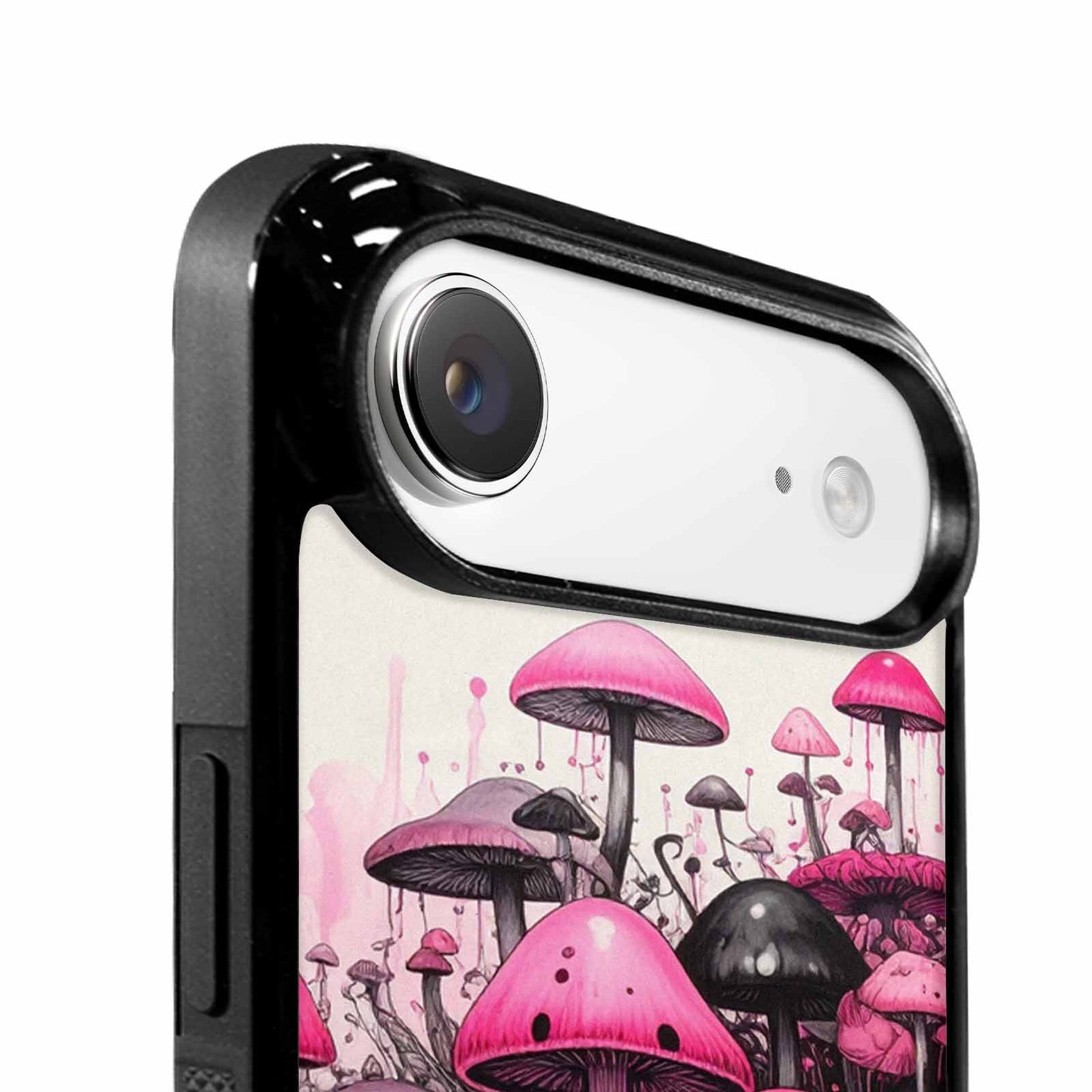 iPhone 17 Air Case — Rainbow Drip Mushrooms Black Pink Original, Custom Designed Case Cover