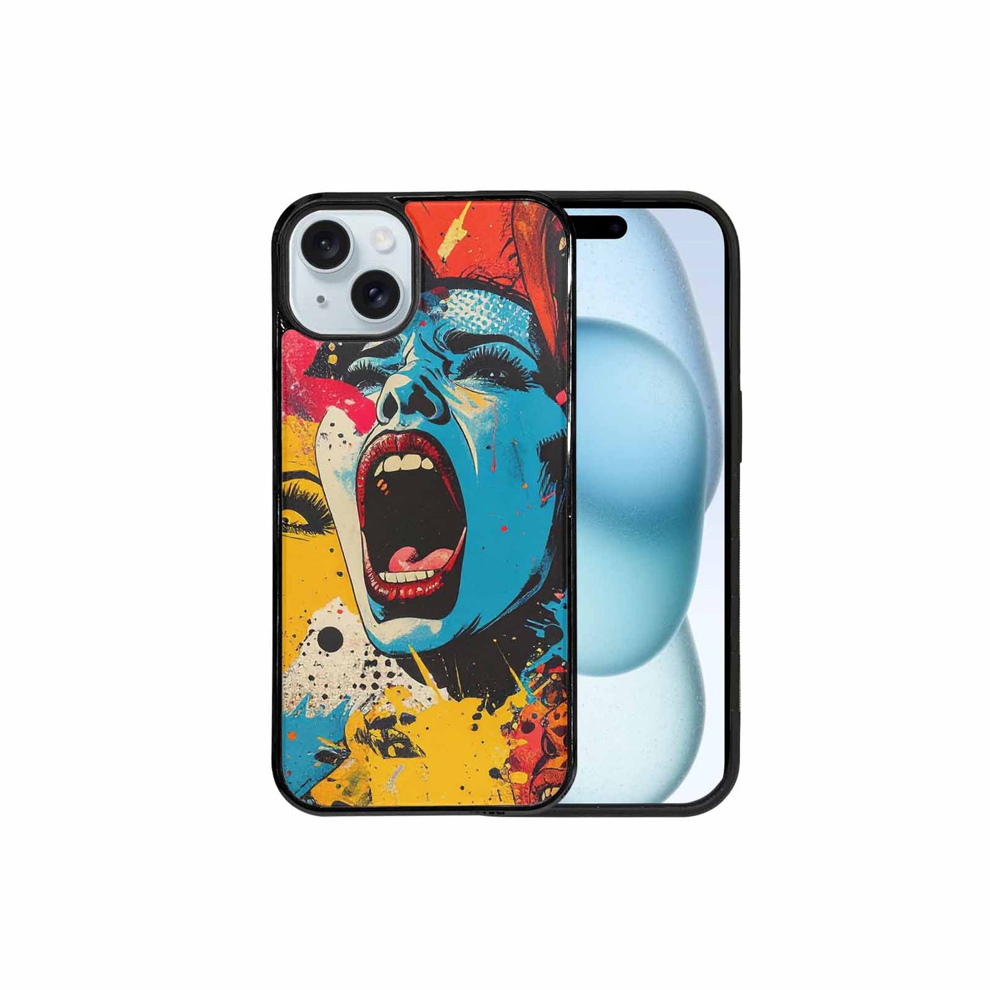 iPhone 15 Plus Case — Comic Book Scream Comic Book Scream, Custom Print Case Cover