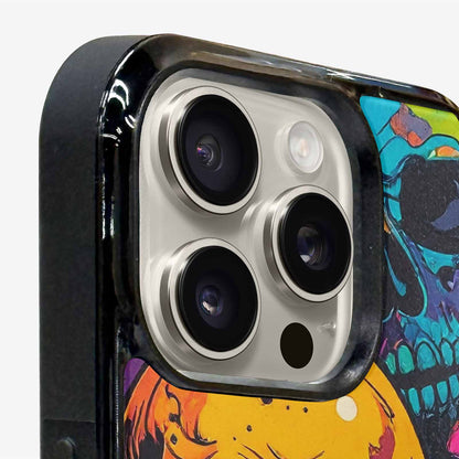 iPhone 16 Pro Case — 1000s Of Skulls Digital Camo Drip, Original Design Phone Case