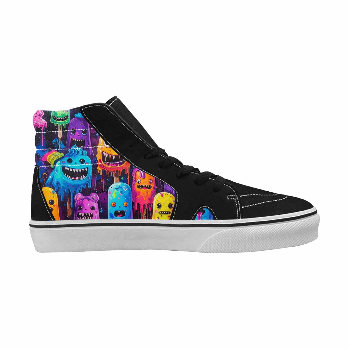 MEN'S Ice Cream Monsters  High Top Canvas Dreamcore Custom Shoes