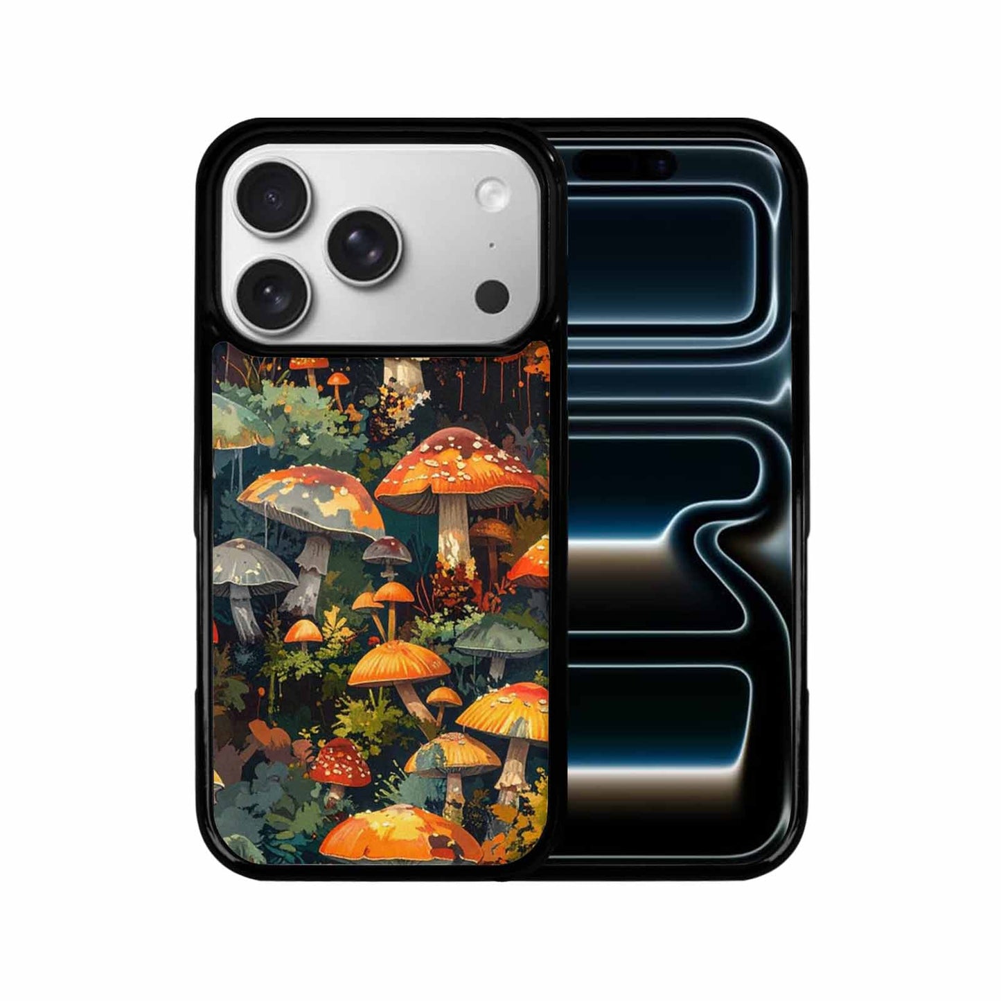 iPhone 17 Pro Case — Mushrooms Camomushrooms Patter Camo, Custom Printed Phone Case