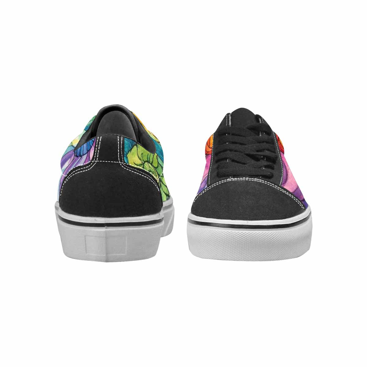WOMEN'S Tie Lace-Up Canvas Surreal Custom Shoes