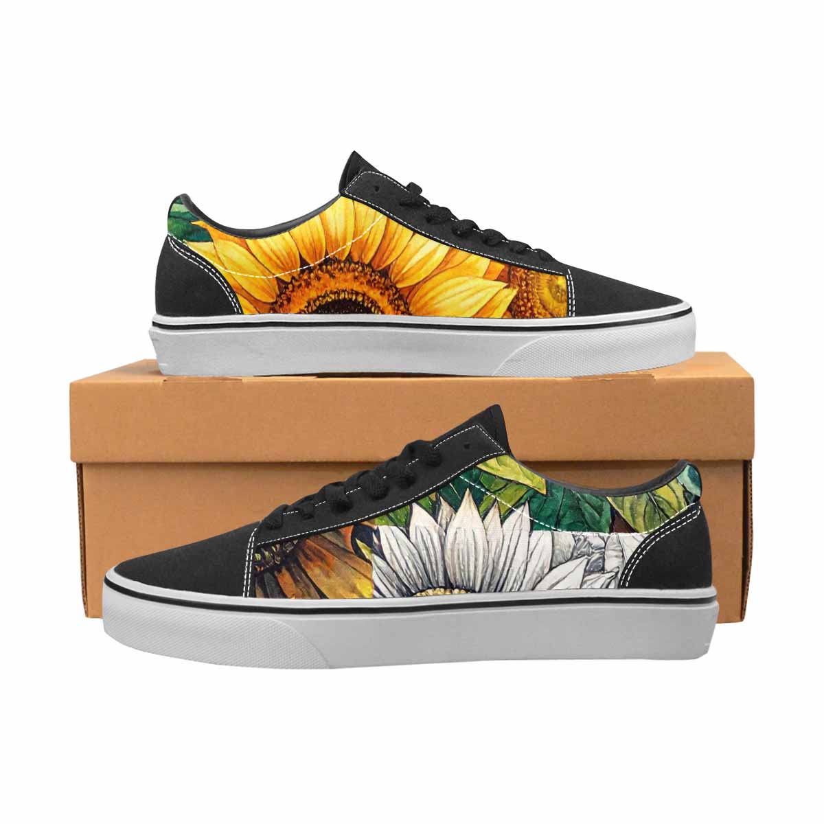 WOMEN'S Sunflower Canvas Lace-Up Grunge Custom Sneakers
