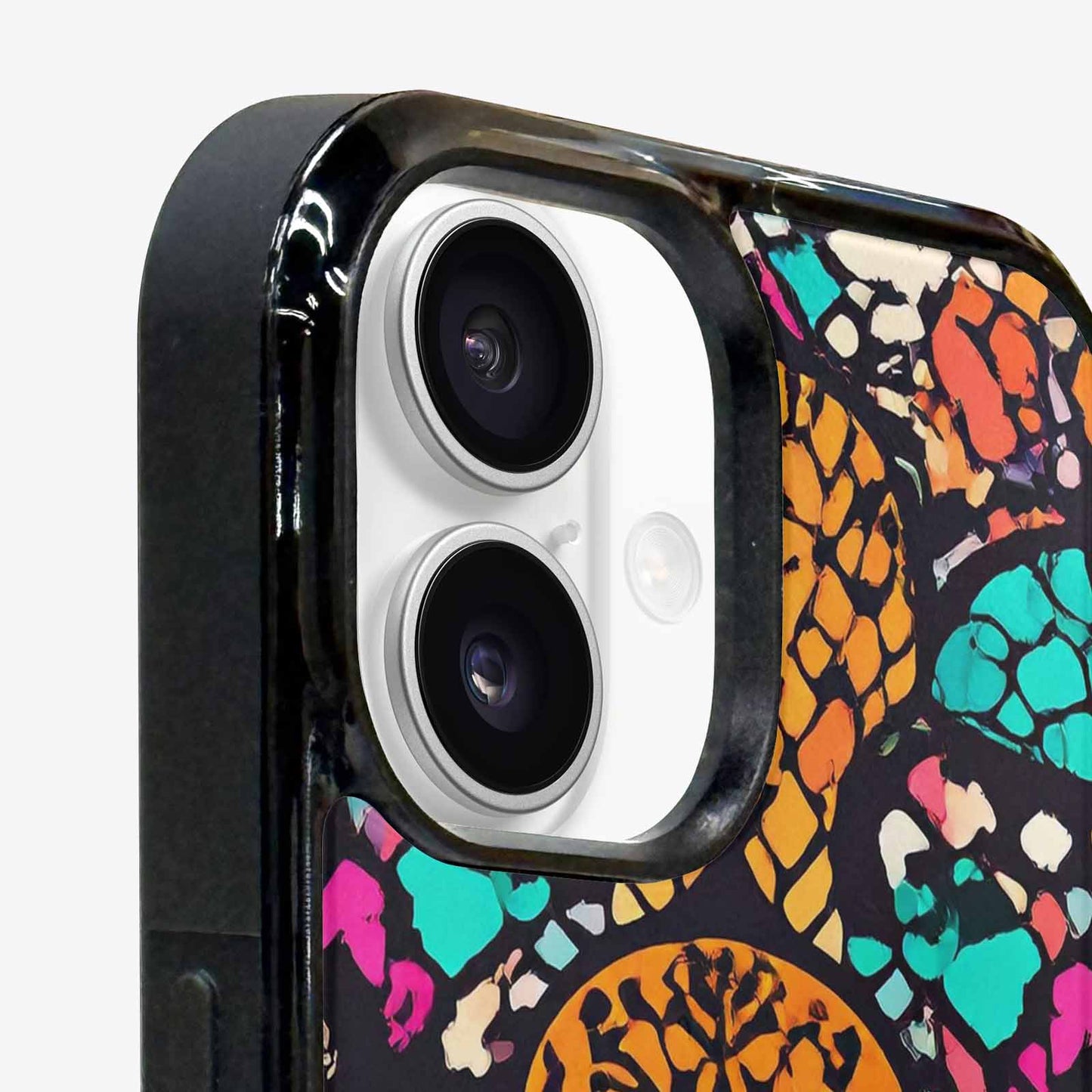 iPhone 16 Case — Snake Print Skull, Custom Phone Case