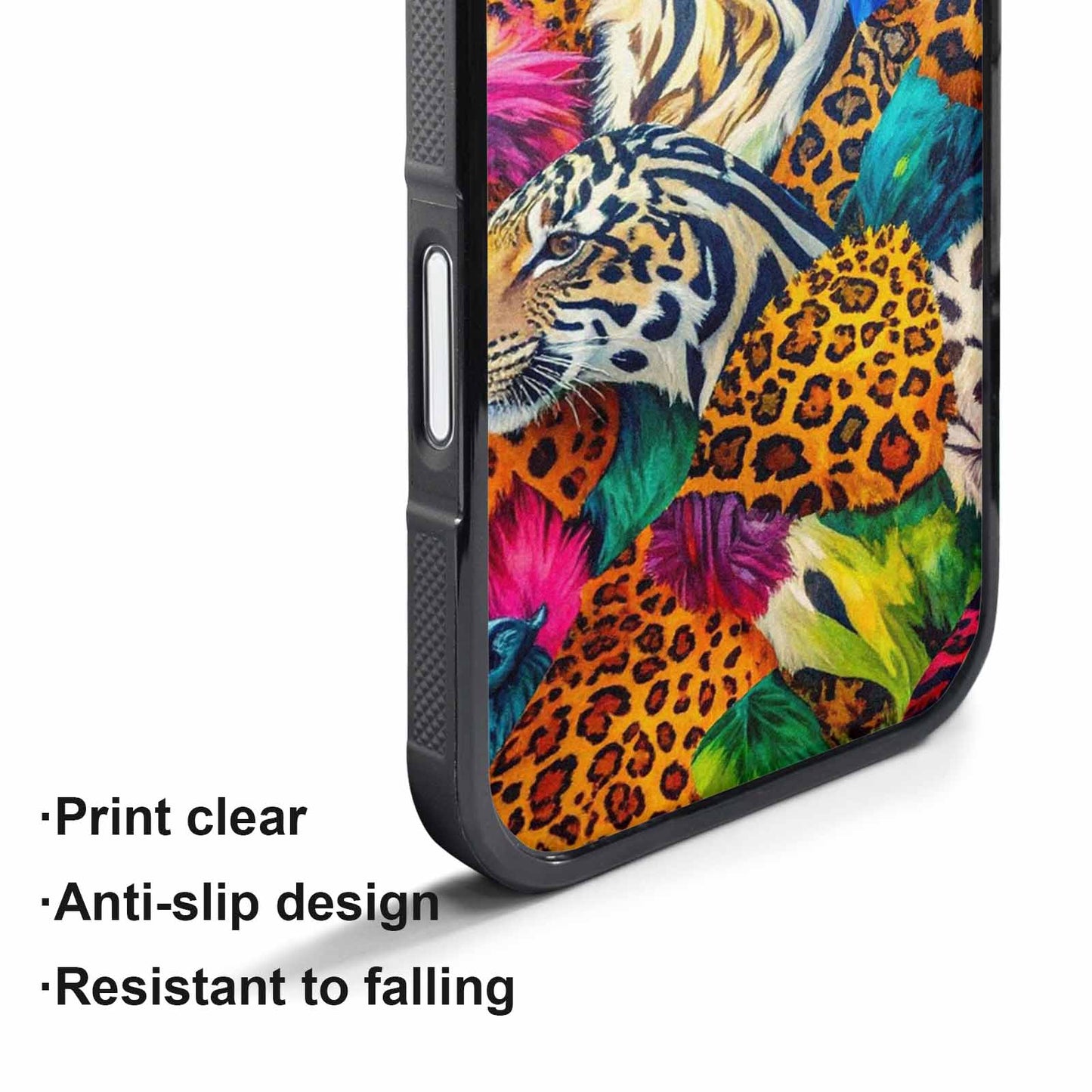 iPhone 17 Pro Max Case — Full Color Vibrant Animal Print, Custom Print Case Cover