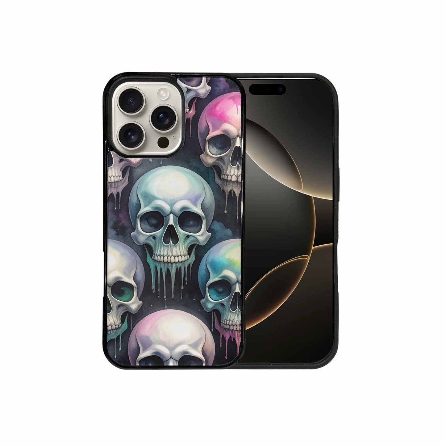 iPhone 16 Pro Max Case — Dark Black And White Color Tone, Personalized Phone Case