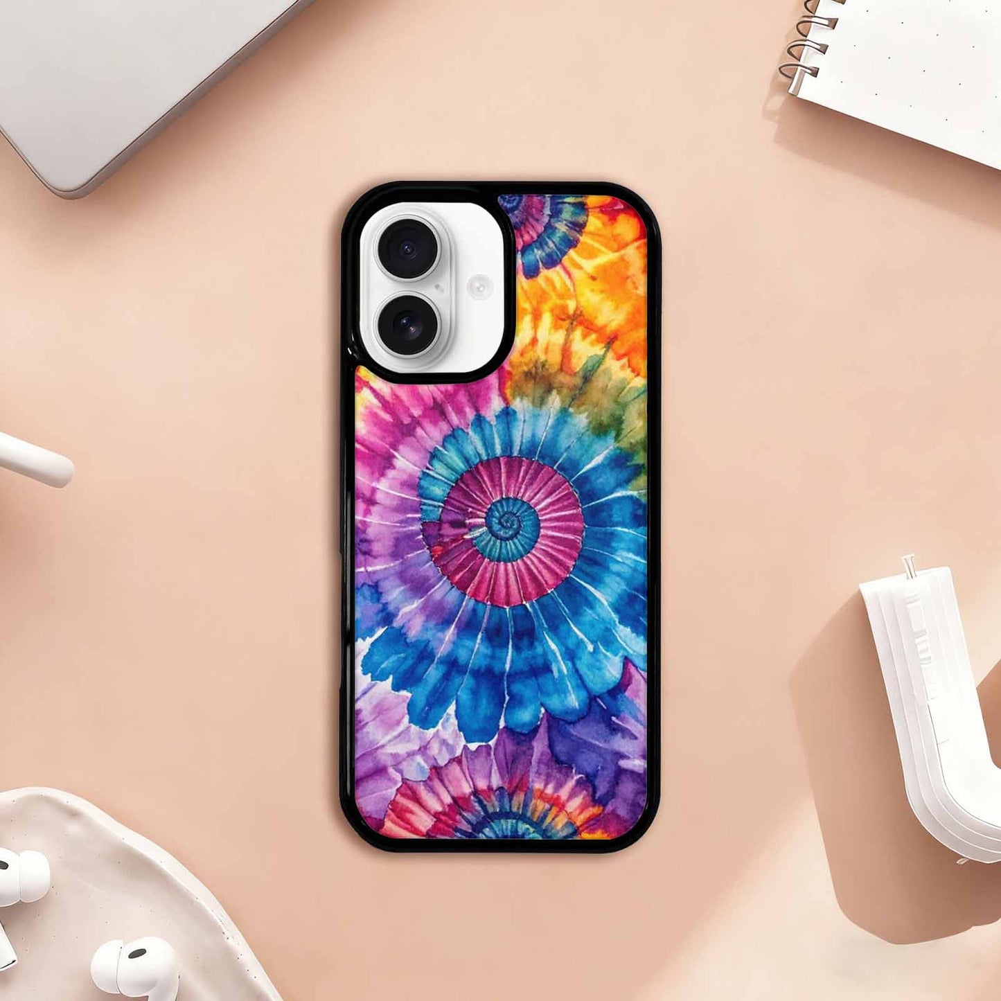 iPhone 17 Case — Small Tie Dye Swirl Tie Dye, Unique Phone Case Design