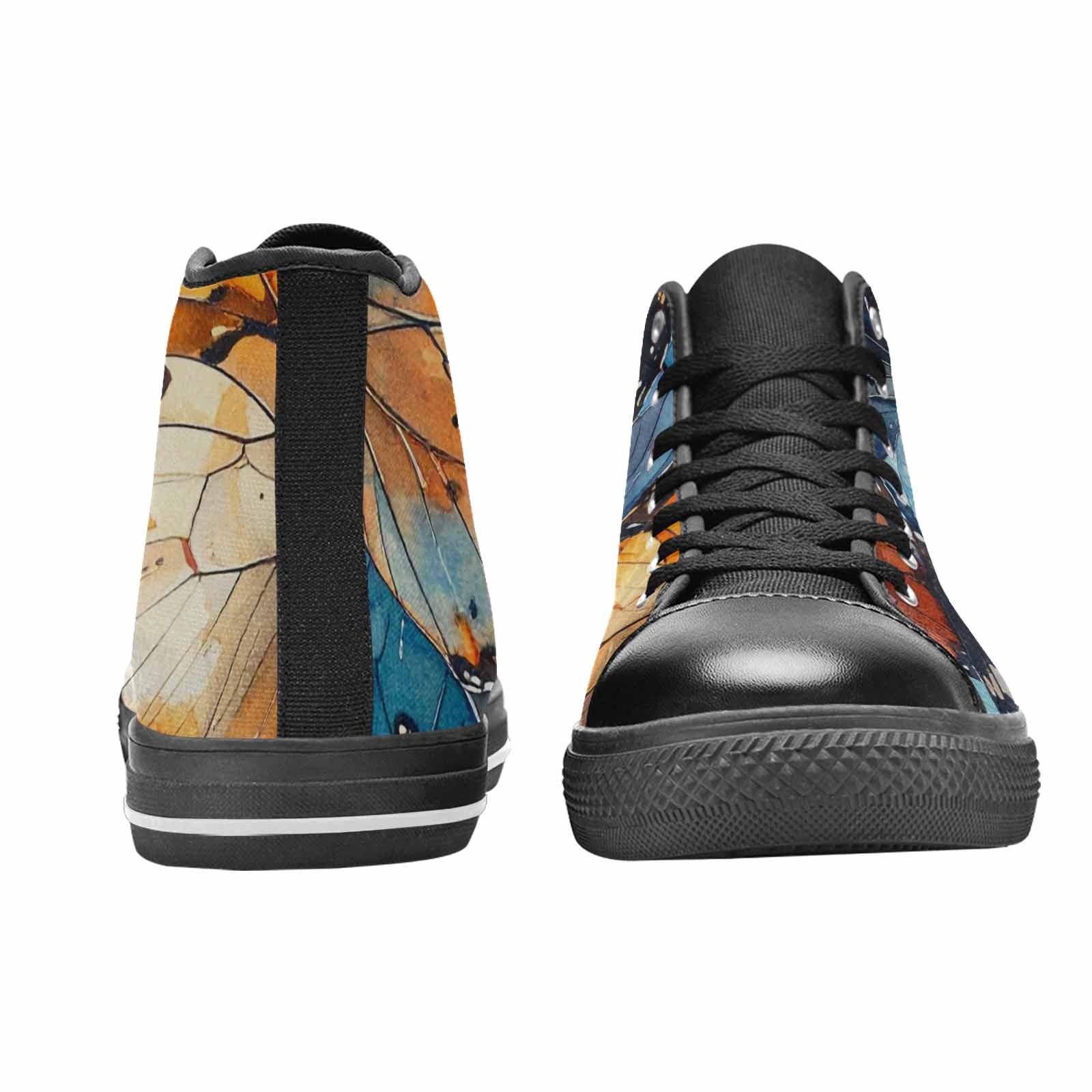 MEN'S Butterfly Wing High Top Canvas Surreal Custom Shoes