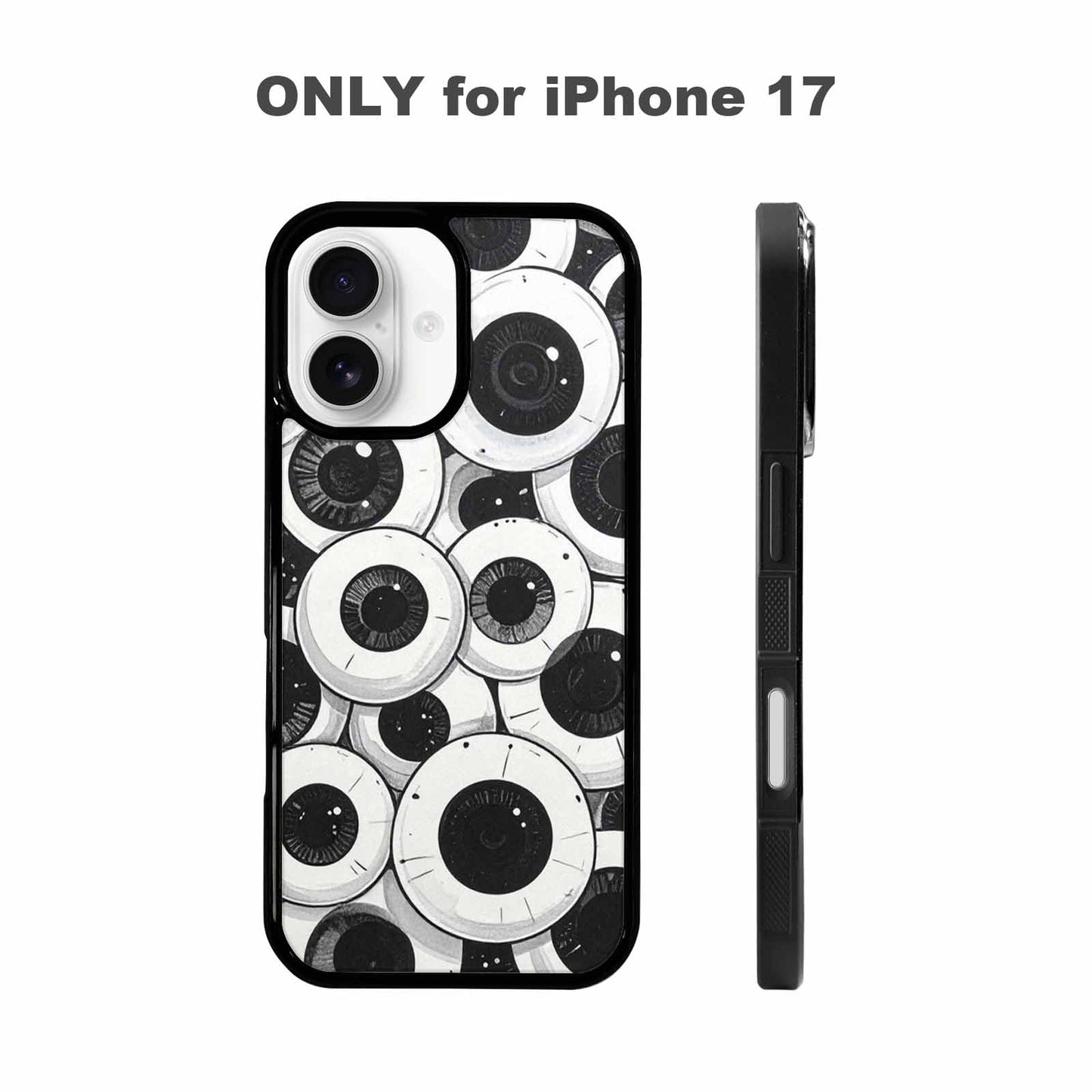 iPhone 17 Case — Googly Cartoon Eyeballs Cartoon Cute, Custom Designed Case Cover