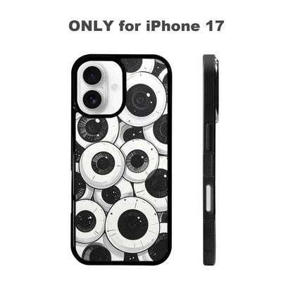 iPhone 17 Case — Googly Cartoon Eyeballs Cartoon Cute, Custom Designed Case Cover