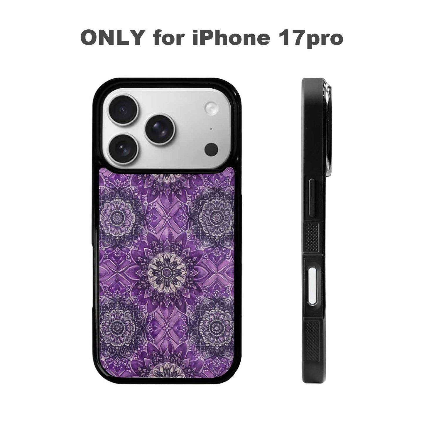 iPhone 17 Pro Case — Small Mandala Pattern Randomly Varying Floral, Unique Phone Case Design