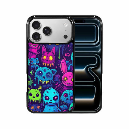 iPhone 17 Pro Max Case — Mixed Toxic Glow Creature Cartoon Cute, Custom Phone Case