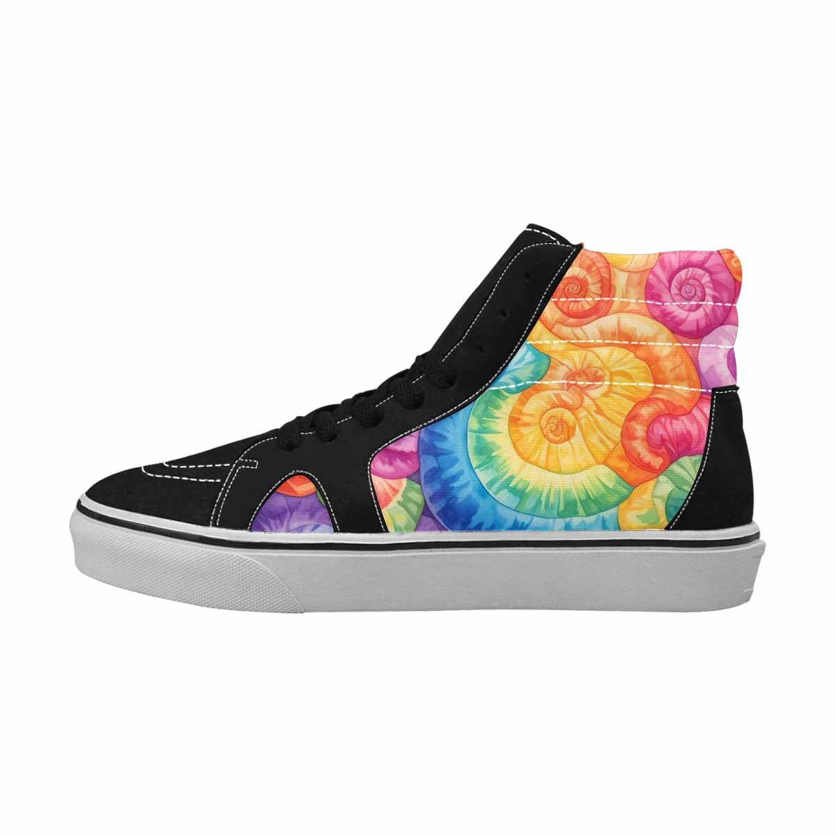 MEN'S Tie High Top Canvas Dark Academia Custom Sneakers
