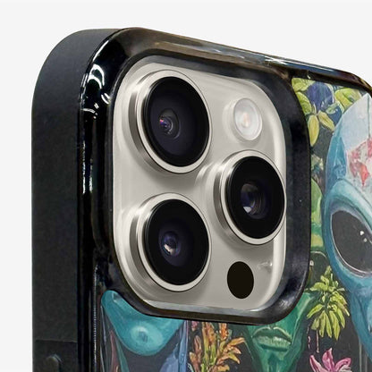 iPhone 16 Pro Max Case — Aliens Pattern Hundreds Of Sma Cbj, Custom Printed Phone Case