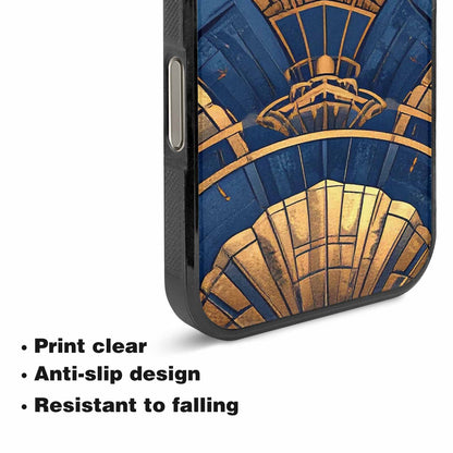 iPhone 16 Pro Case — Art Deco Illustration Pattern, Custom Art Phone Cover