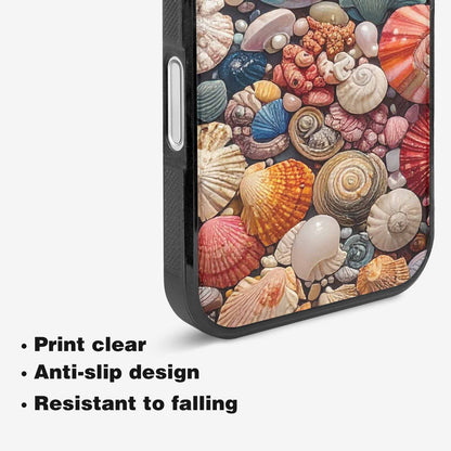 iPhone 16 Case — Seashell Collage Seashell Collage Pattern Hundreds, Unique Phone Case Design