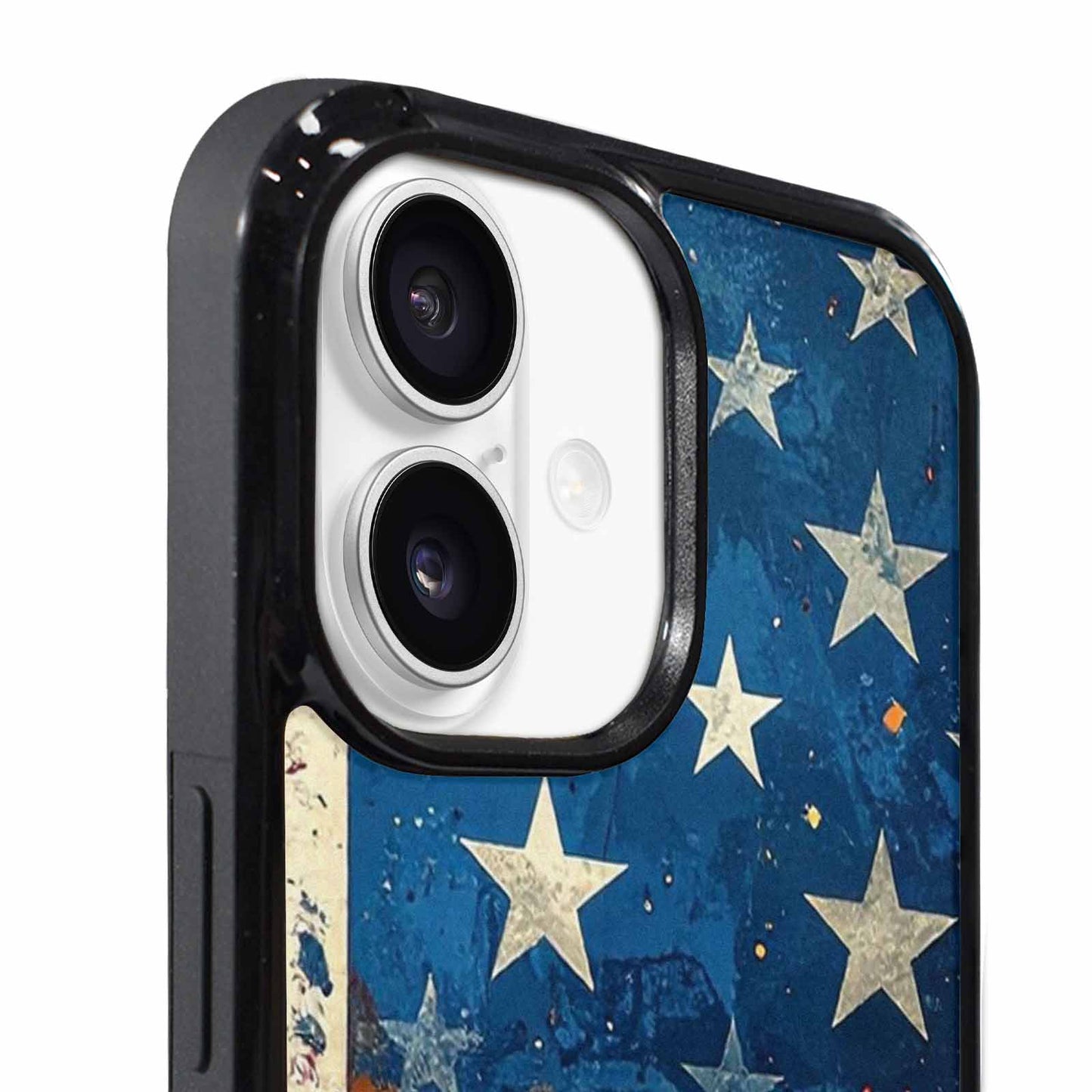 iPhone 17 Case — Small American Flag Stars Galaxy Space, Custom Designed Case Cover