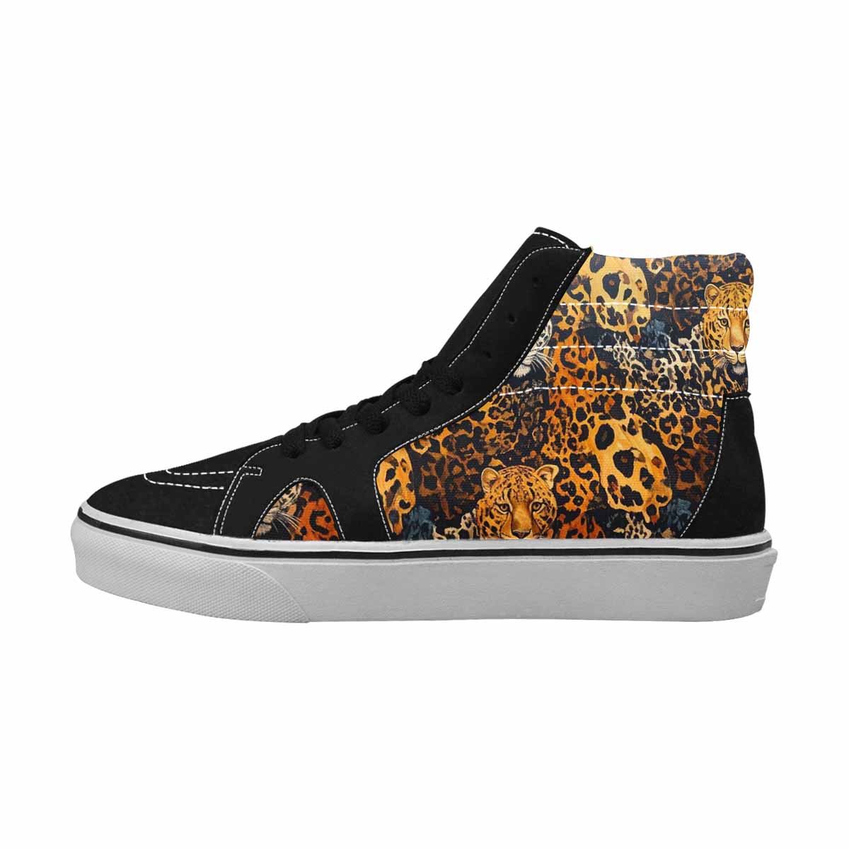 MEN'S Animal Print High Top Canvas Dark Academia Shoes