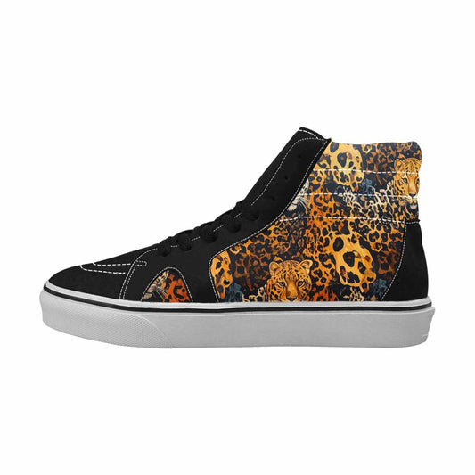 MEN'S Animal Print High Top Canvas Dark Academia Shoes