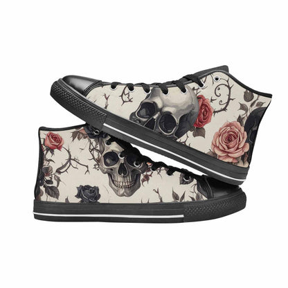 MEN'S Skulls - Roses High Top Canvas Surreal Shoes