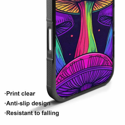iPhone 17 Case — Psychedelic Mushroom Cartoon Pattern Cartoon Cute, Custom Phone Case