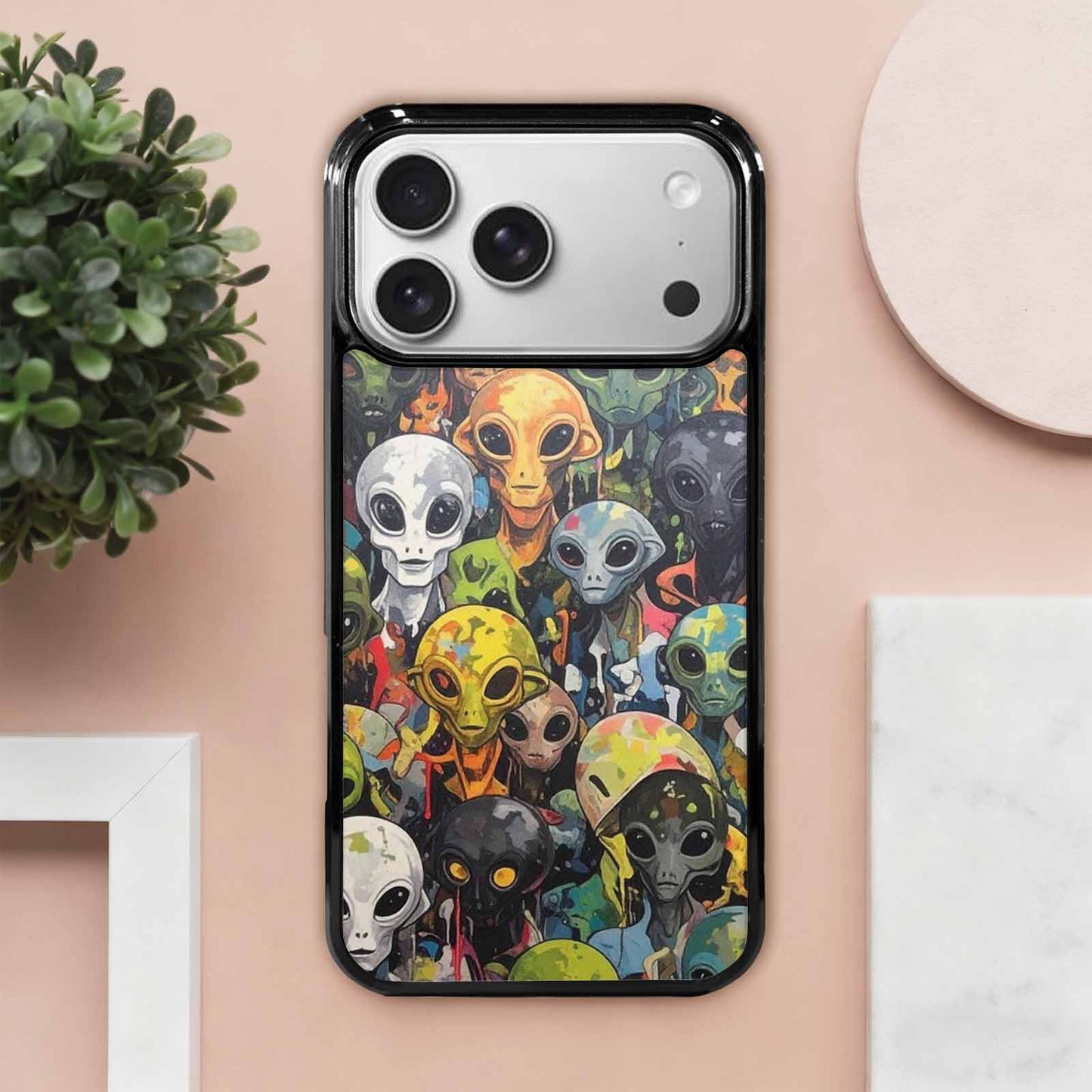 iPhone 17 Pro Max Case — Aliens Camo Aliens Alien Scifi, Unique Phone Case Design