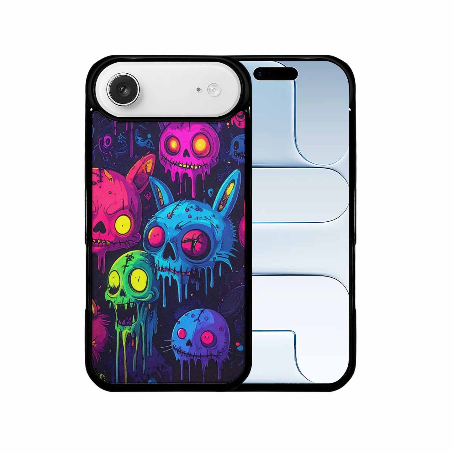 iPhone 17 Air Case — Mixed Toxic Glow Creature Pattern Cartoon, Custom Phone Case