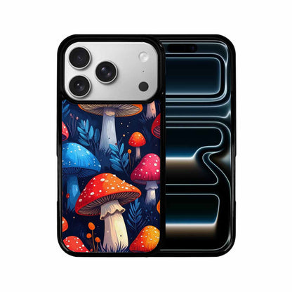 iPhone 17 Pro Case — Vivid Winter Mushroom Seamless Cartoon Cute, Custom Printed Phone Case
