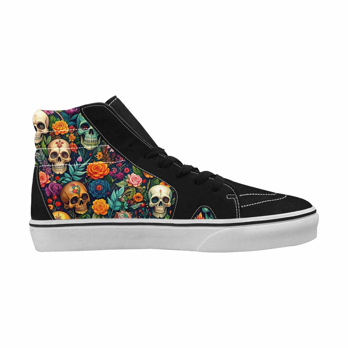 MEN'S Skulls  Botanical Skulls High Top Canvas Dreamcore Custom Shoes