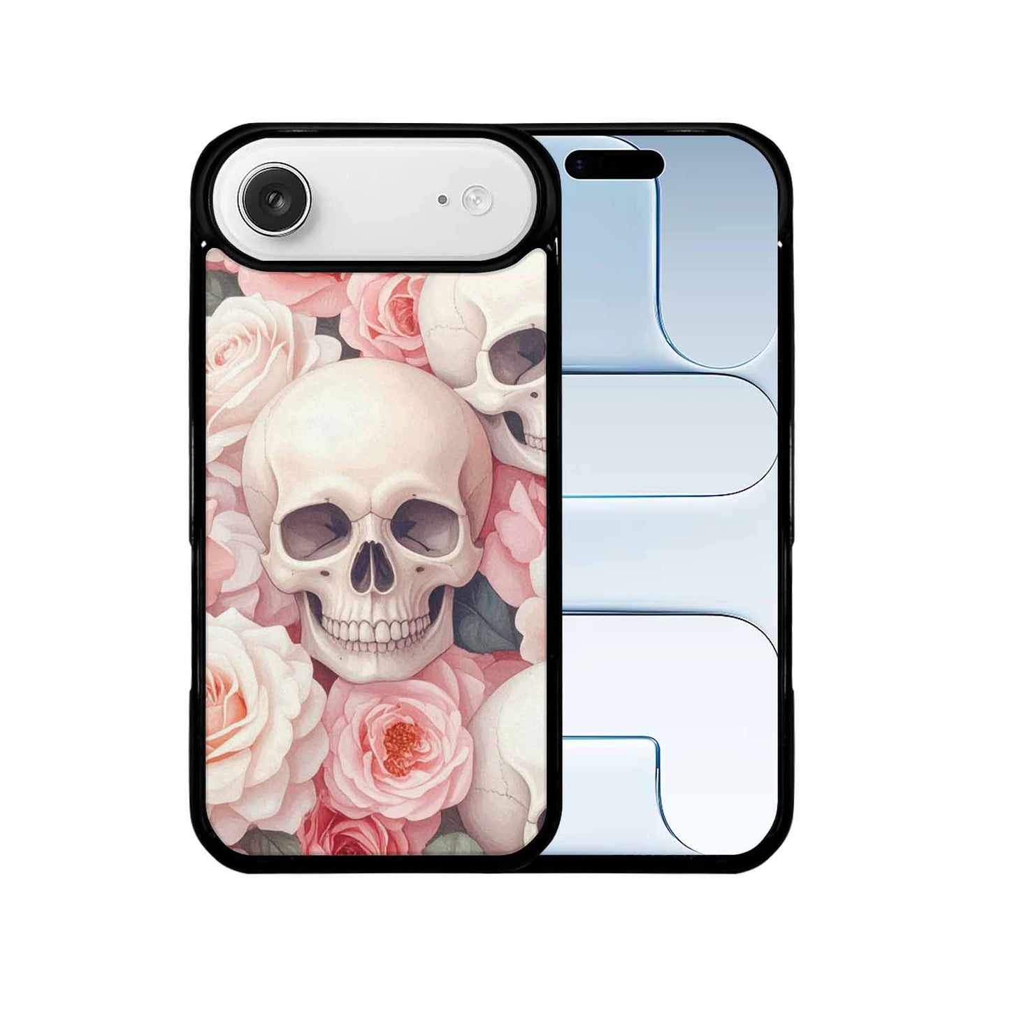 iPhone 17 Air Case — Skulls Roses Soft Airbrush Gothic Skulls, Custom Art Phone Cover