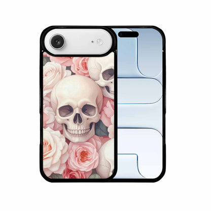 iPhone 17 Air Case — Skulls Roses Soft Airbrush Gothic Skulls, Custom Art Phone Cover