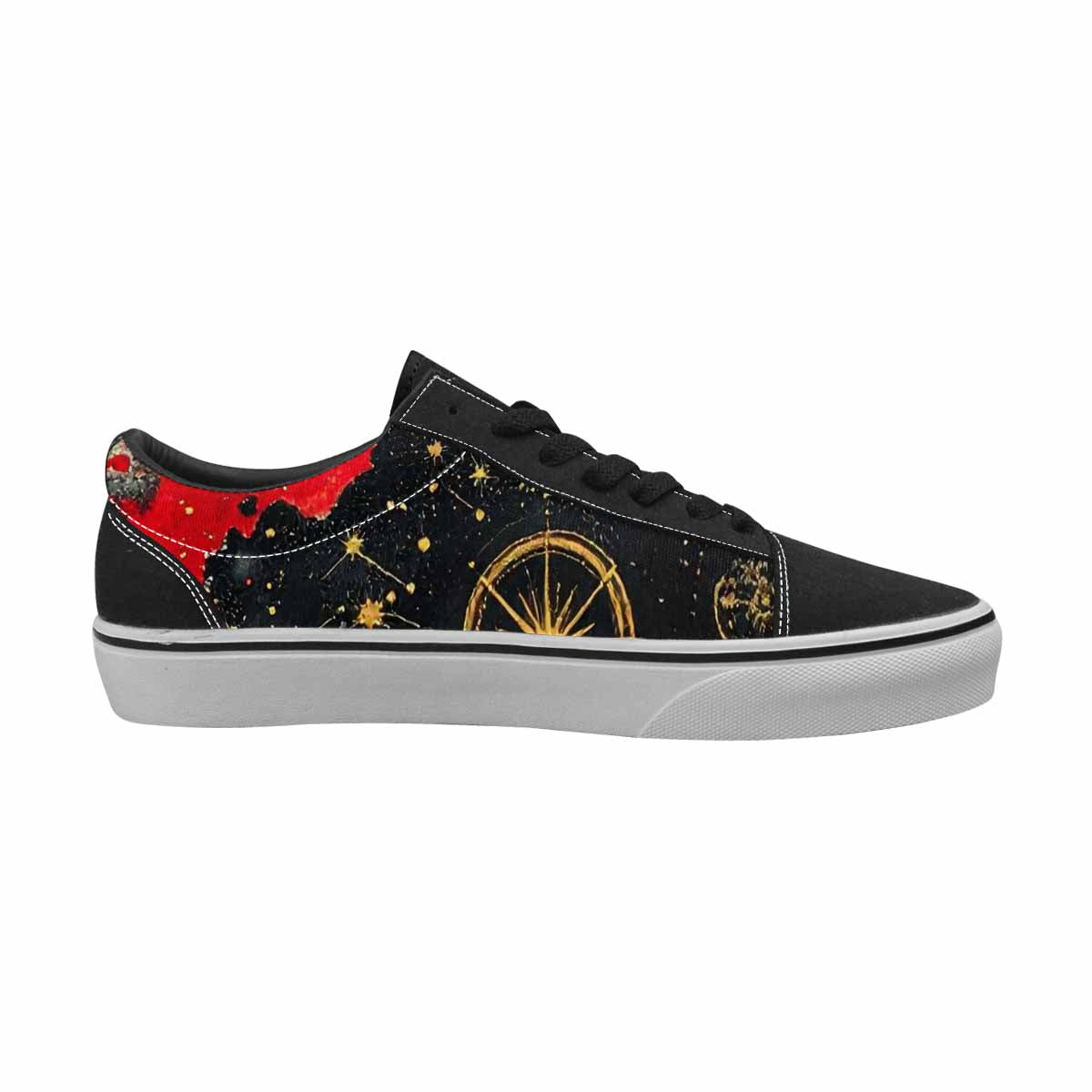 WOMEN'S Zodiac Constellation Lace-Up Canvas Vivid Sneakers
